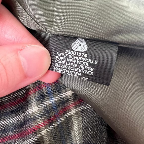 Vintage High Rise Pleated Plaid Midi Skirt Preppy Light Dark Academia Kilt Check - Picture 6 of 9